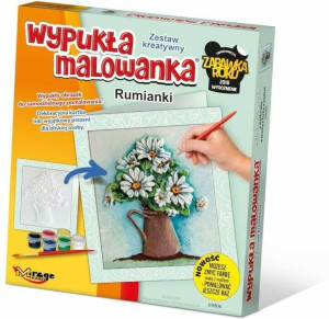 Wypukła Malowanka - Kwiaty Rumianki