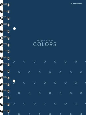 Kołozeszyt kratka. Colors A5 80 kartek