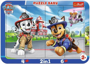 Puzzle ramkowe Baby - Wesoły Psi Patrol TREFL