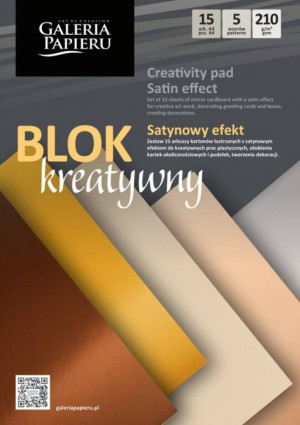 PAPIER KOLOROWY A4/15K SATYNOWY 210G GAL PAP