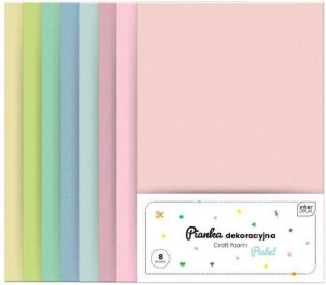 Pianka dekoracyjna 8szt pastel