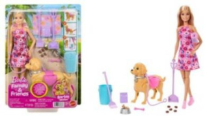 Barbie Spacer z pieskiem czyścioszkiem