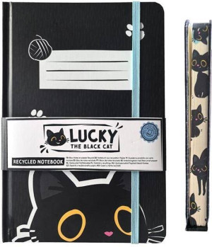 Notatnik A5 linia Lucky the Black Cat