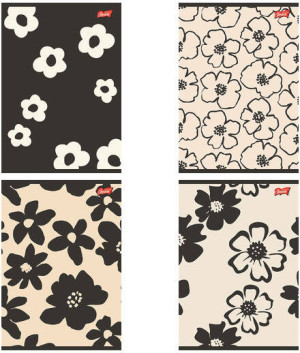 Zeszyt A5/80K linia Mono Blooms (10szt)
