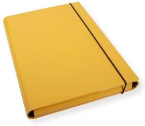 Teczka A4 skrzydłowa 3,5cm żółta