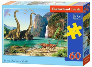 Puzzle 60. Świat Dinozaurów. In the Dinosaurs World