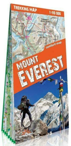 Mount Everest. Trekking map 1:80 000