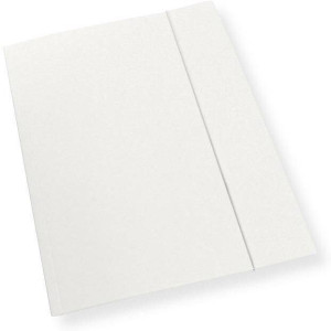 Teczka A4 z gumką biała 300gsm (10szt)