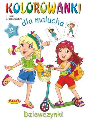 Dziewczynki. Kolorowanki dla malucha