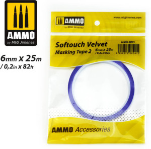 Ammo: Softouch Velvet Masking Tape 2 (6 mm x 25 m)