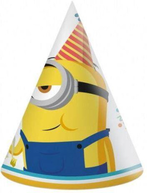 Czapeczki papierowe. Minionki 2