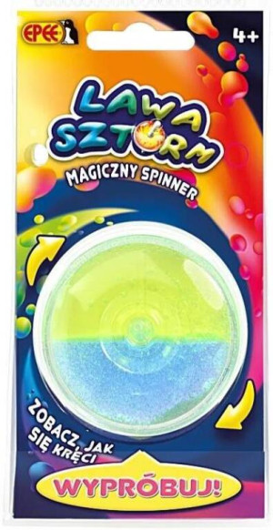 Magiczny spinner Lawa Sztorm niebiesko-żółty