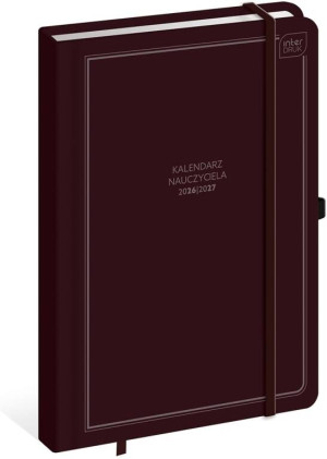 Kalendarz nauczyciela 2026/27 A5 Burgundy