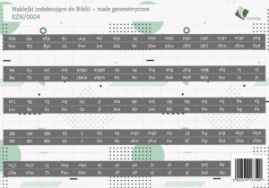 Naklejki indeksujące do Biblii. Małe geometryczne