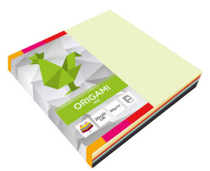 Origami 20x20 cm. Fluo + Pastele