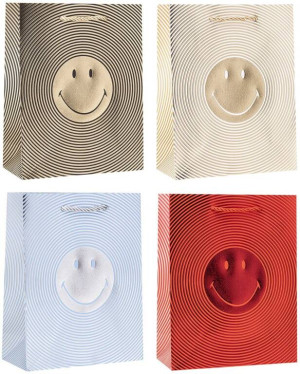 Torebka ozdobna 26x32x10cm hot-stamp mix ROZETTE. 1 sztuka