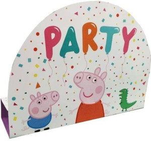 Świnka Peppa Zaproszenia z kopertami
