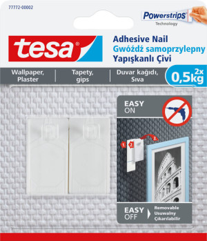 Gwóźdź samoprzylepny biały do tapet 0,5kg 2szt