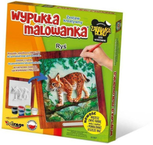 Wypukła malowanka. Leśne. Ryś