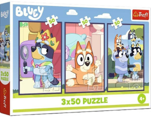 Puzzle 3x50. Rodzina Bluey. 34890