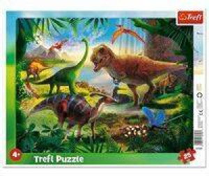 Puzzle ramkowe 25 Dinozaury