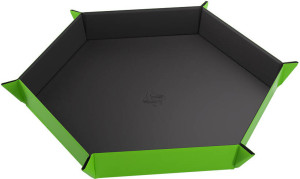 Gamegenic: Magnetic Dice Tray - Hexagonal - Black/Green