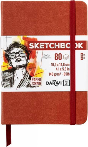 Szkicownik A6 140g terakotowy