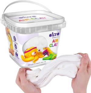 Zestaw lekkiej powietrznej ciastoliny. Biały 910ml