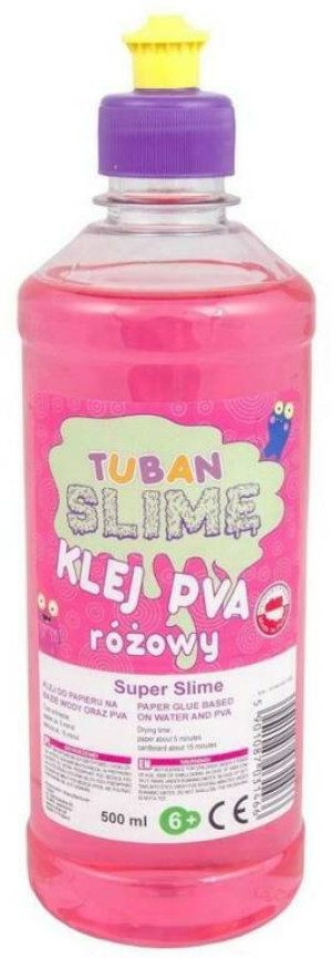Klej różowy PVA 500ml TUBAN