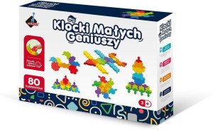 Klocki małych geniuszy 80 elementów