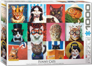 Puzzle 1000. Funny cats
