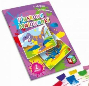 Piaskowe malowanki. Dinozaury