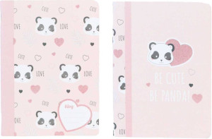 Zeszyt Cute Panda. A4/48k. linia. 5 sztuk