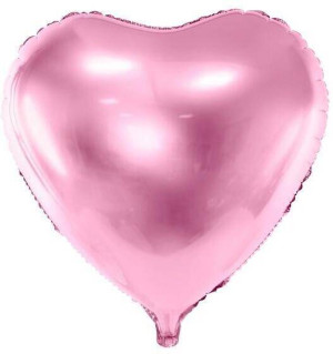 Balon foliowy Serce 61cm jasny róż