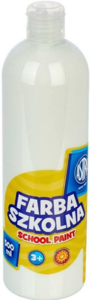 Farba szkolna biała 500ml ASTRA