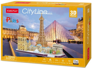 Puzzle 3D. City Line Paris