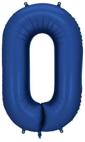 Balon foliowy cyfra 0 86cm granat