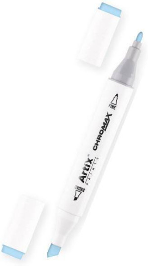 Marker Chromax z 2 końcówk. pale blue 144 (6szt)