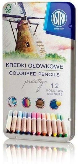 Kredki ołówkowe prestige. 12 kolorów