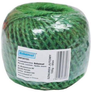 Sznurek jutowy zielony 90g 100m