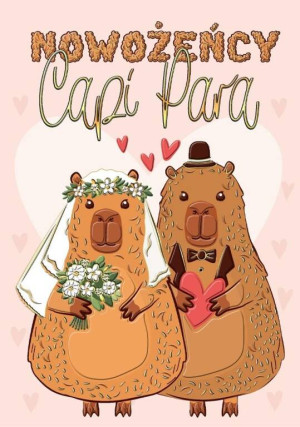 Karnet A5 Ślub Capy Pary