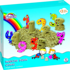 Piasek magiczny 600g. Cyferki