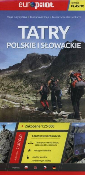 Tatry polskie i słowackie. Mapa turystyczna EuroPilot