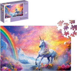 Puzzle drewniane 150 Galaxies Jednorożec