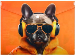 Koperta A4 PP na napę z nadrukiem Cool Dog