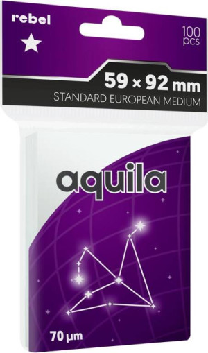 Koszulki na karty Rebel (59x92 mm) Aquila Medium, 100 sztuk