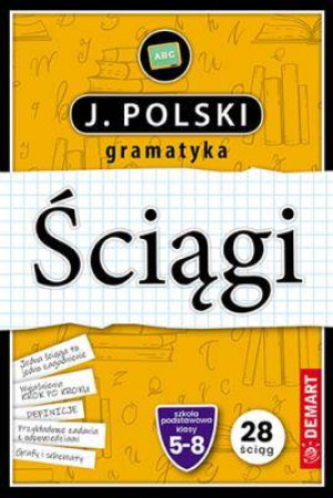 Ściągi. Karty edukacyjne. Język polski. Gramatyka. Klasa 5-8