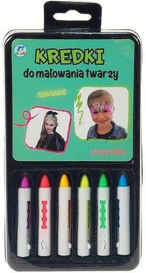 Kredki do malowania twarzy 6 kolorów