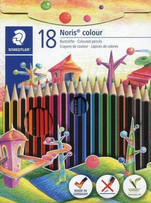 Kredki ołówkowe. Noris colour Wopex. 18 kolorów