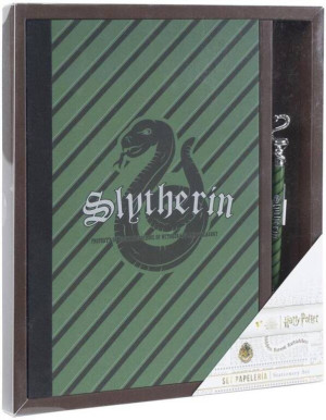 Zestaw prezentowy notatnik i długopis Slytherin